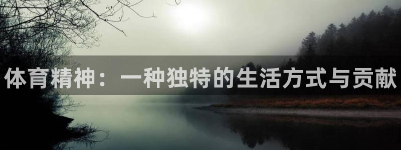 MK体育官网下载：体育精神：一种独特的生活方式与贡献
